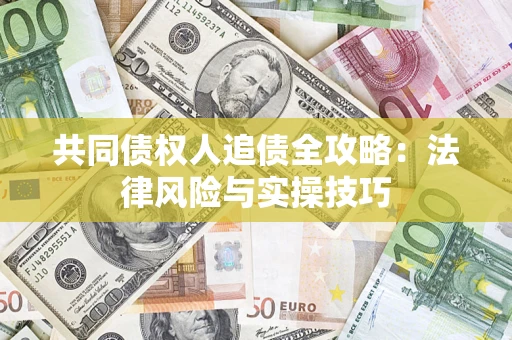 武汉共同债权人追债全攻略：法律风险与实操技巧