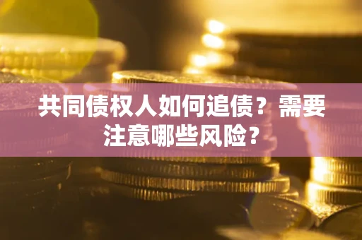 武汉共同债权人如何追债？需要注意哪些风险？