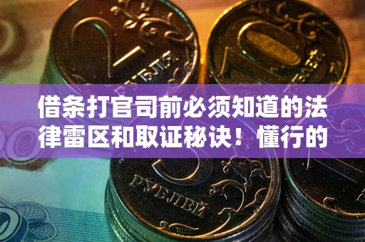 武汉借条打官司前必须知道的法律雷区和取证秘诀！懂行的人已经留好这些证据