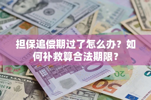 武汉担保追偿期过了怎么办？如何补救算合法期限？