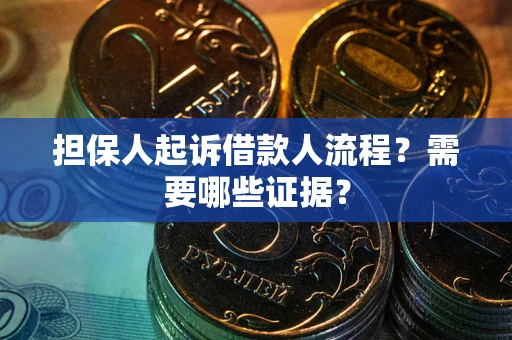 武汉担保人起诉借款人流程？需要哪些证据？