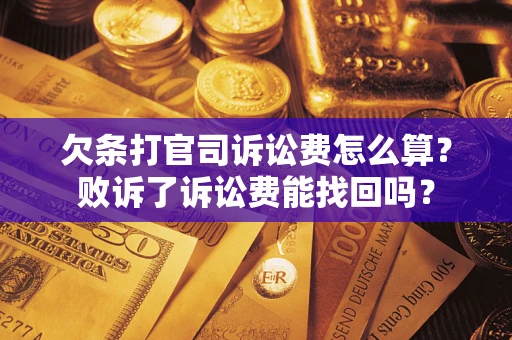 武汉欠条打官司诉讼费怎么算？败诉了诉讼费能找回吗？