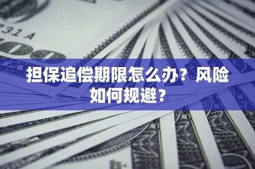 武汉担保追偿期限怎么办？风险如何规避？