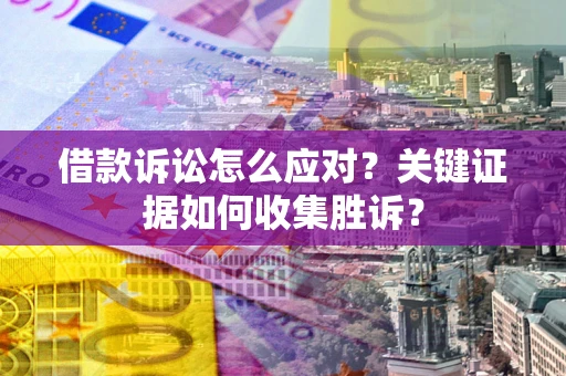 武汉借款诉讼怎么应对？关键证据如何收集胜诉？