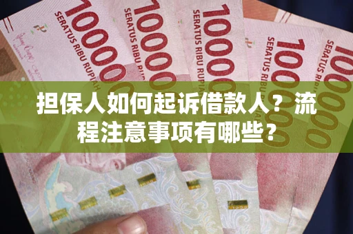 武汉担保人如何起诉借款人？流程注意事项有哪些？