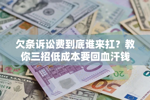 武汉欠条诉讼费到底谁来扛？教你三招低成本要回血汗钱